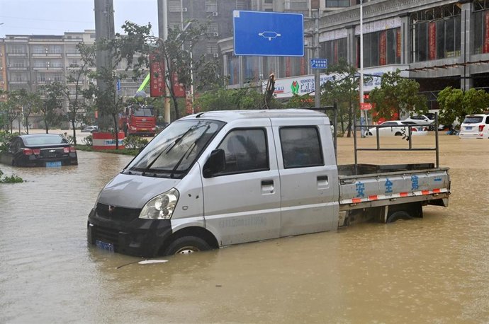Inundaciones por el tifón  Maysak en China