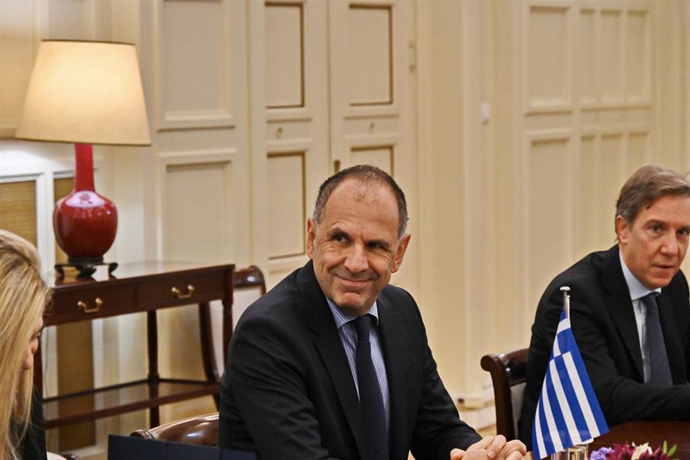 Archivo - El ministro de Exteriores de Grecia, George Gerapetritis.