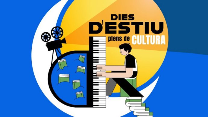 Cartel de la nueva temporada de bibliopiscinas y biblioplayas de la Diputación de Barcelona