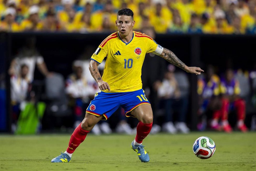 James Rodríguez durante el Colombia-Ghana del Mundial 2026