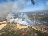 Foto: Parlon pide prudencia ante 3 nuevos incendios simultáneos este lunes, que ve con "preocupación"
