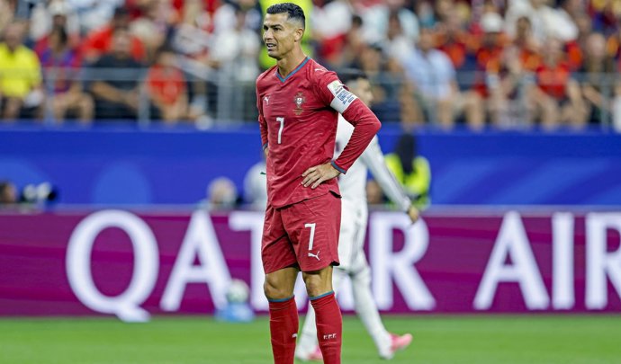 Cristiano Ronaldo durante el Portugal-España del Mundial 2026