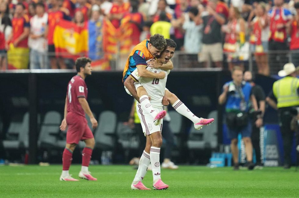 Rodri celebra el pase a los cuartos de final del Mundial 2026