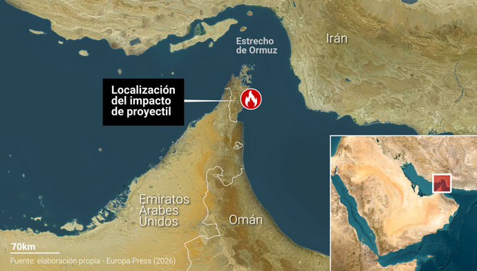 Mapa con localización del suceso.