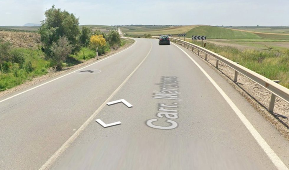 Carretera A-364 a su paso por Marchena (Sevilla)
