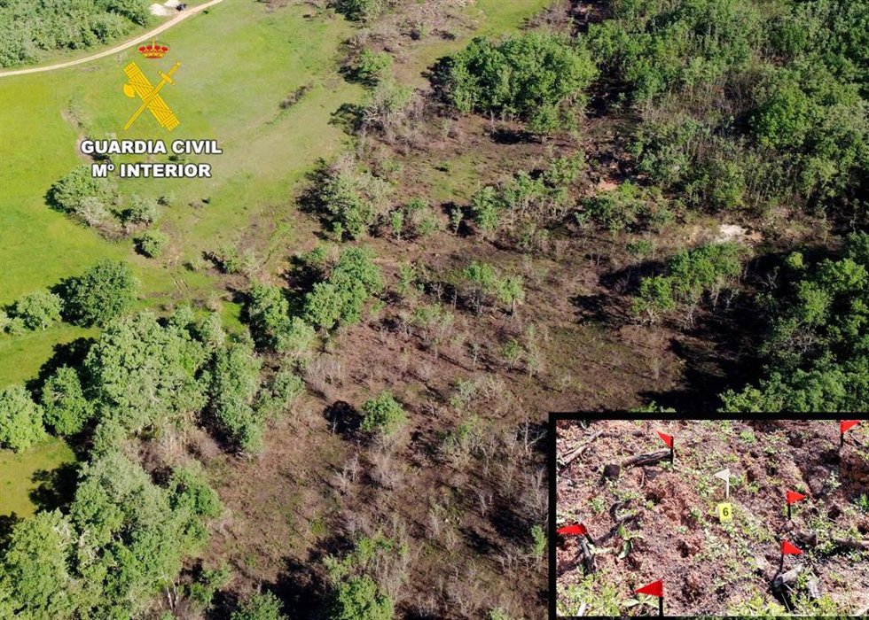 Zona de Valderredible afectada por el incendio