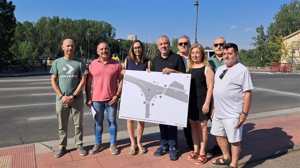 Comienzan las obras de nueva rotonda que unirá las calles Cabo Noval, del Ebro y el Puente de Hierro en Logroño