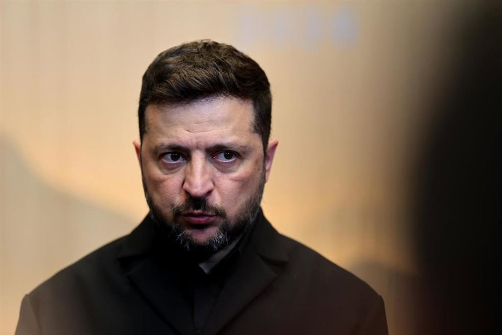 El presidente de Ucrania, Volodimir Zelenski, durante la cumbre del G7 en Francia, en junio de 2026 (archivo)