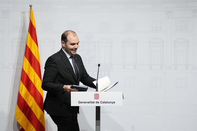 Archivo - El conseller de Presidència de la Generalitat, Albert Dalmau