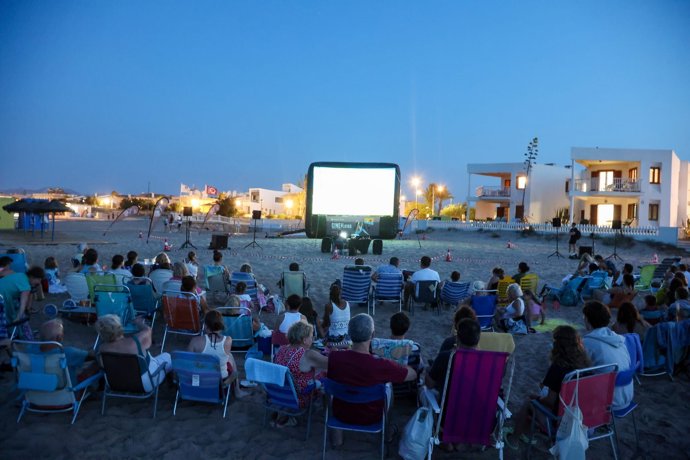 Cine en las playas