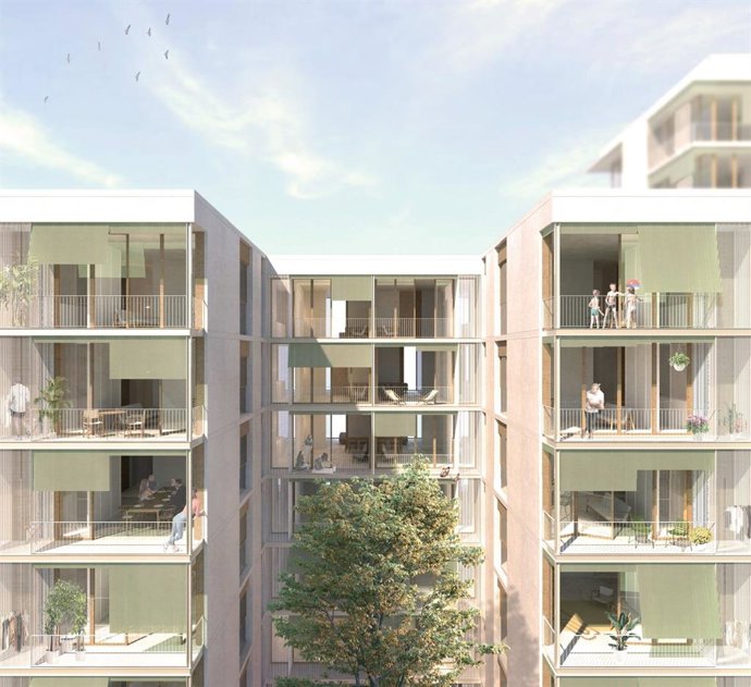 Render del edificio