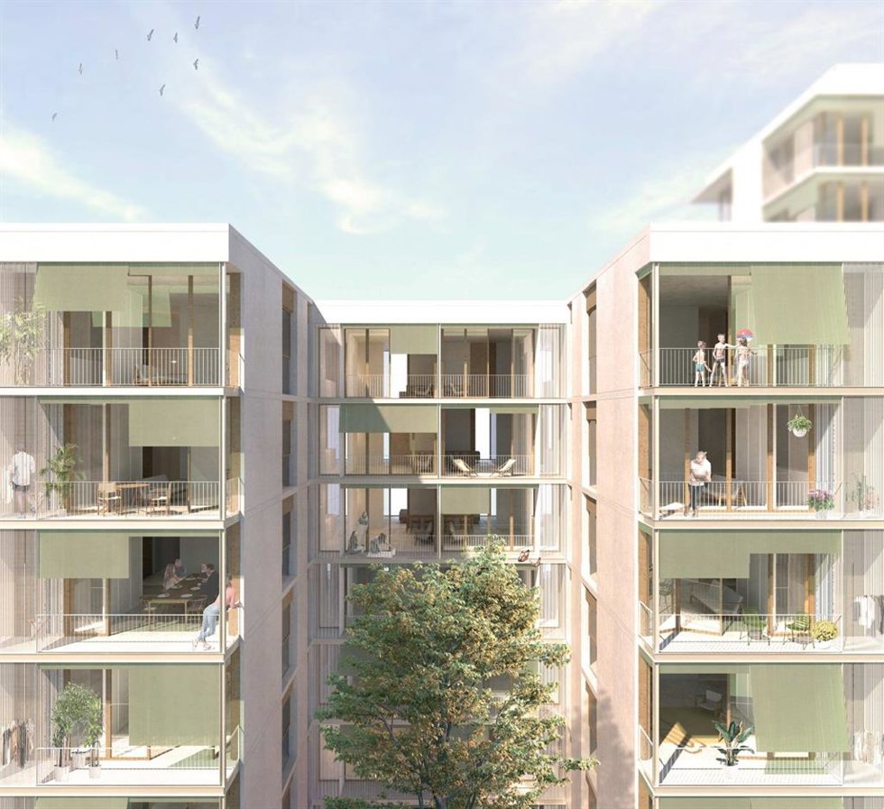 Render del edificio