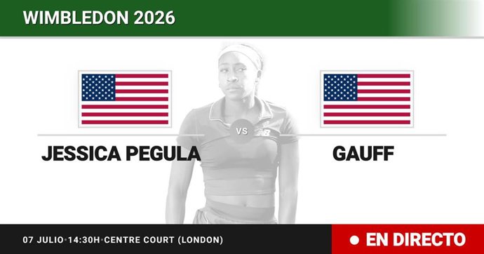 Jessica Pegula - Coco Gauff: resumen y estadísticas del partido de Cuartos de final de Wimbledon WTA