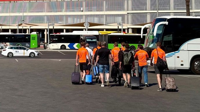 Viajeros en el aeropuerto de Palma