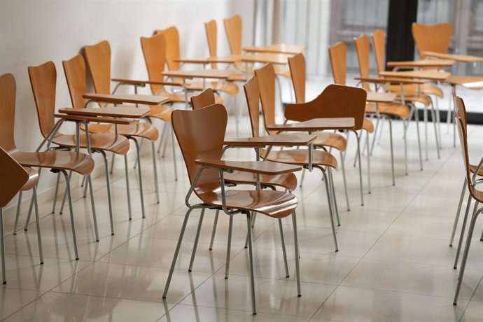 Archivo - Un aula de escuela
