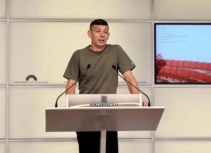 El diputat de la CUP Xavier Pellicer 