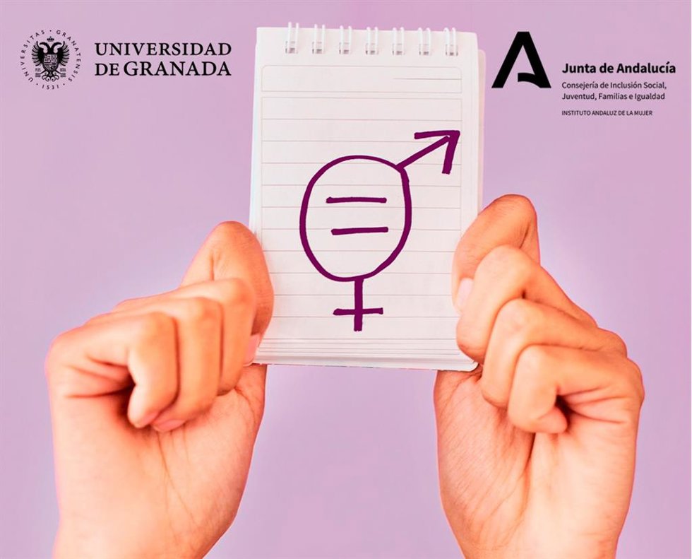 Cartel de la Universidad de Granada sobre la Microcredencial en Cultura, Igualdad y No Discriminación.