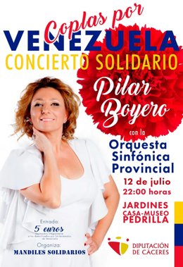 Cartel del concierto Coplas por Venezuela