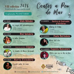 Cartel de 'Contes a peu de mar'