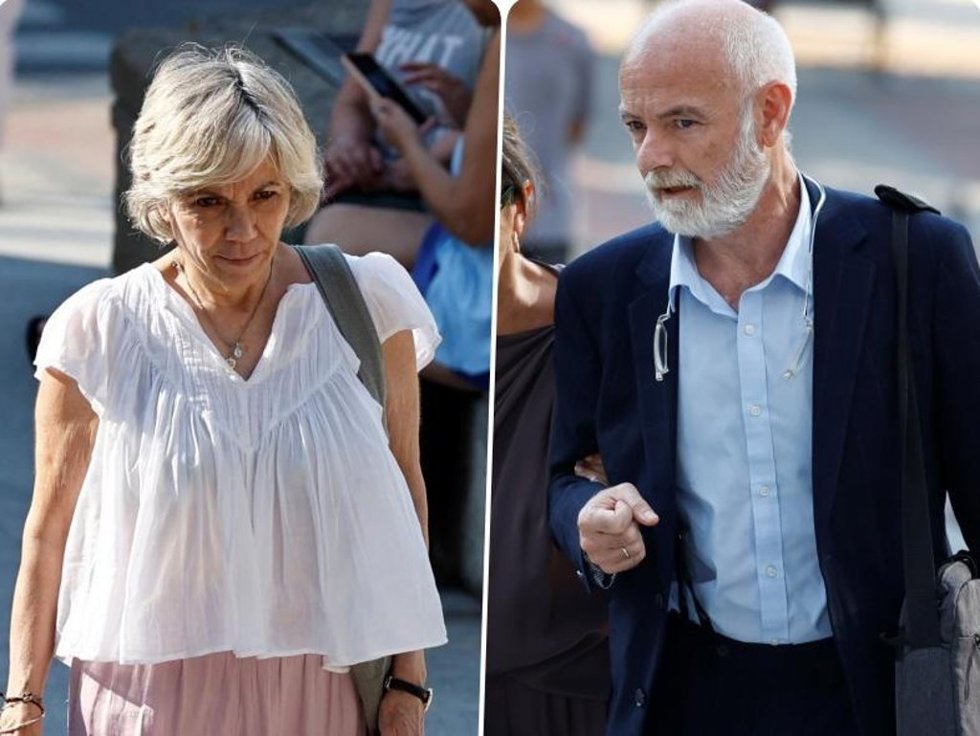 Maite y Julio Torres a su llegada a la Audiencia Provincial de Madrid