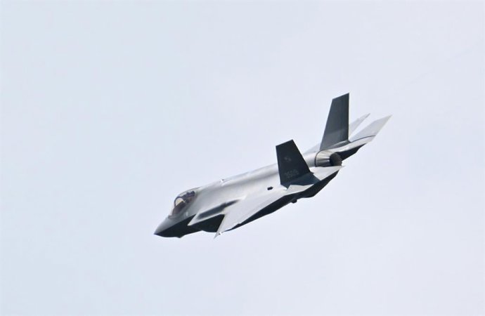 Imagem de arquivo de um caça F-35.