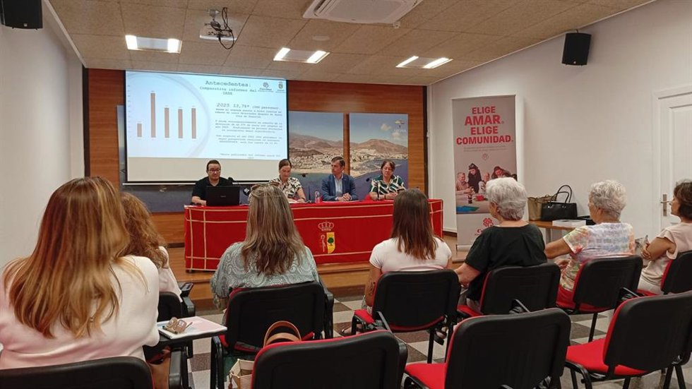Presentación del informe 'Las personas en situación de exclusión residencial extrema en Arona 2025', en el Centro Cultural de Los Cristianos