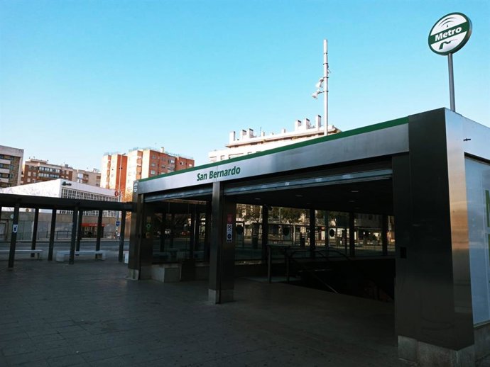 Archivo - Estación de la línea 1 del Metro en San Bernardo, en foto de archivo