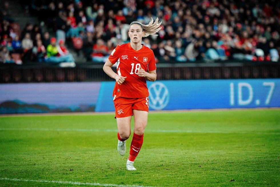 Archivo - Viola Calligaris, durante un partido.