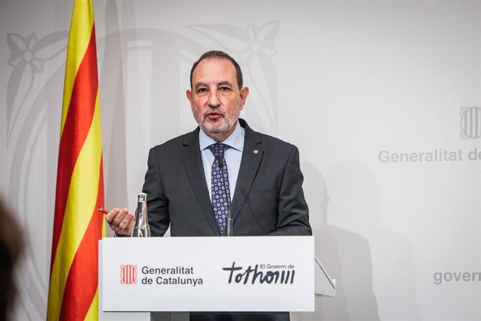 Archivo - El conseller de Justicia y Calidad Democrática, Ramon Espadaler, en una imagen de archivo