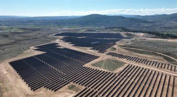 Vista aérea de las plantas fotovoltaicas.