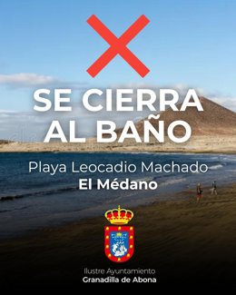 Suc.- Cerrada temporalmente una playa de El Médano (Tenerife) por presencia de E.Coli en un nivel superior al permitido