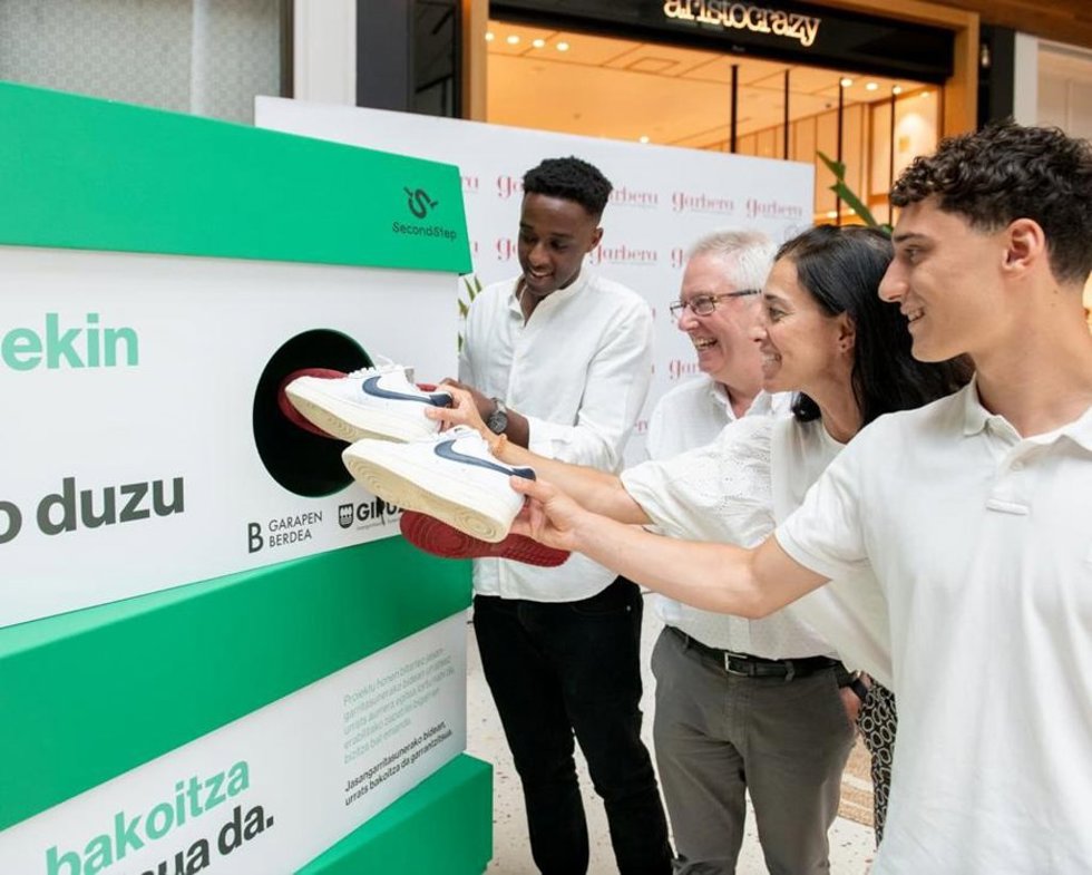 Gipuzkoa impulsa Second Step, un proyecto pionero a nivel estatal para dar una segunda vida a las zapatillas