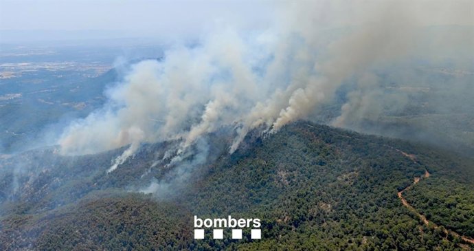 L'incendi a Sentmenat (Barcelona)