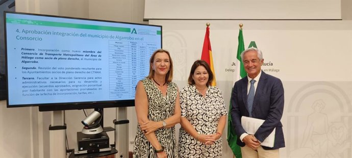 El Consejo de Administración del Consorcio de Transporte Metropolitano del Área de Málaga aprueba la incorporación de Algarrobo.