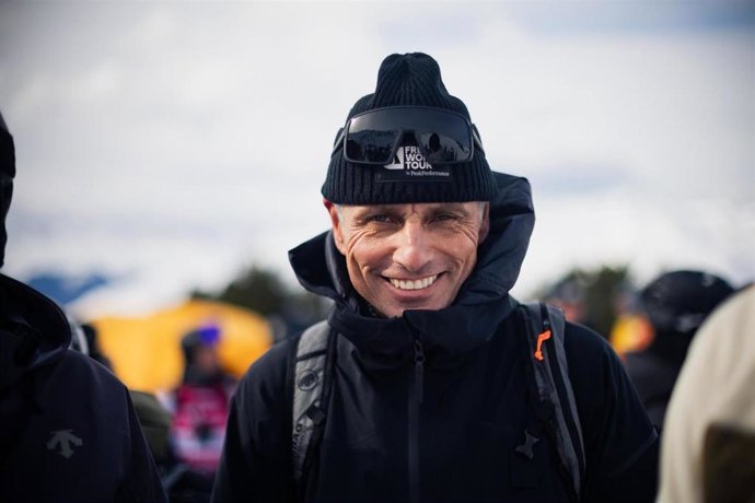 El CEO del Freeride World Tour (FWT), Nicolas Hale-Woods, durante una competición.