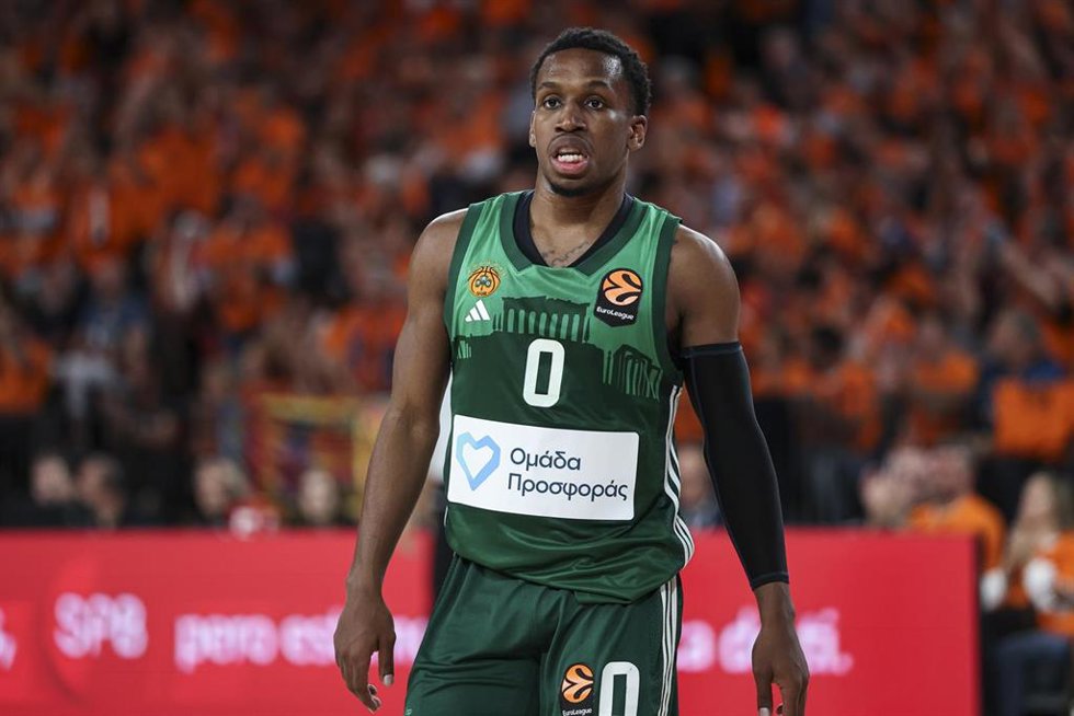 Archivo - TJ Shorts, en un partido con el Panathinaikos.