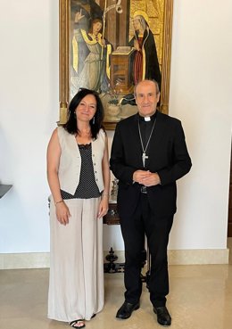 Rafi Crespín y Jesús Fernández, en el Obispado de Córdoba.