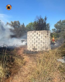 Imagen de un incendio este martes