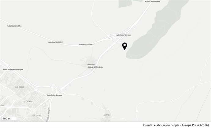 El accidente ha tenido lugar en Taracena.