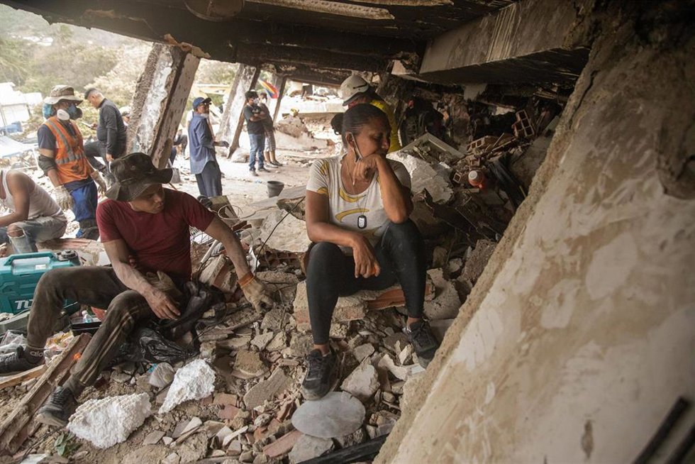 Estragos causados por los fuertes terremotos en Venzuela. Imagen de archivo
