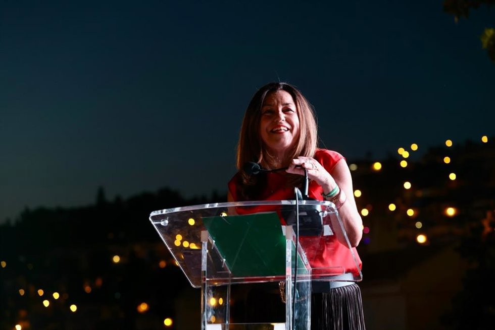 La consejera de Desarrollo Educativo y Formación Profesional en funciones y titular de la Consejería de Universidad, Investigación e Innovación, María del Carmen Castillo, en Alhambra Venture.