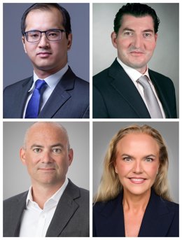De izquierda a derecha, desde arriba: Andy Li, Owen Murfin, Matthew Weisser y Pilar Gómez.