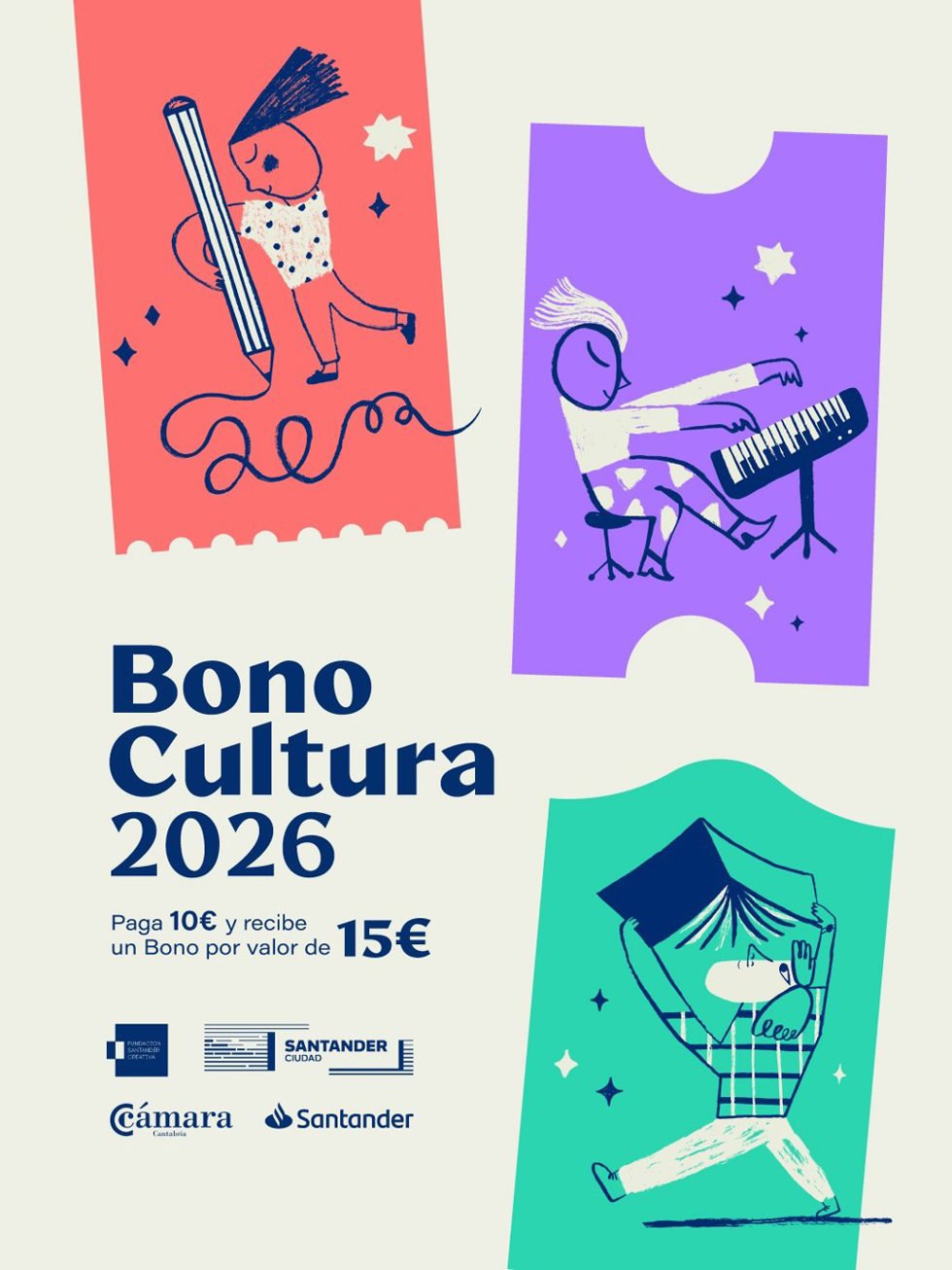 Regresa el Bono Cultura, disponible en El Mercaderío y canjeable en una treintena de espacios de Santander