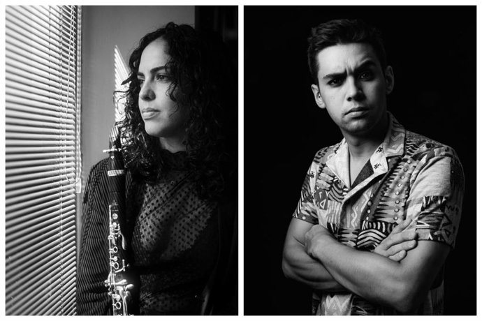 Los miembros del dúo 'Soudnswood' Marta Fitzsimmons Carnero  y Néstor Pamblanco Zanón