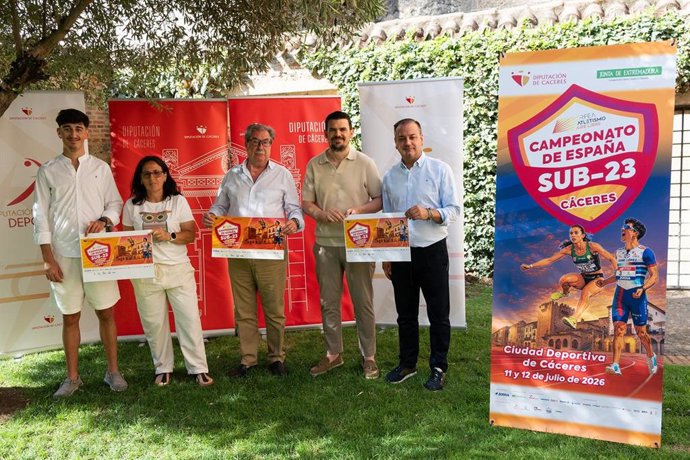Presentación del Campeonato de España Sub23 de Atletismo, que se disputa este fin de semana en Cáceres