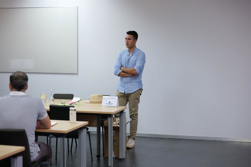 CEO de 'Ynsat', Víctor Moreno, en su intervención durante los cursos de verano de la UNIA