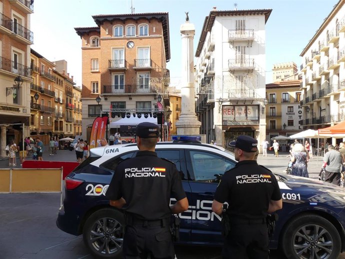 Se establece un dispositivo especial de seguridad en zonas de gran afluencia de público durante las Fiestas del Ángel de Teruel.