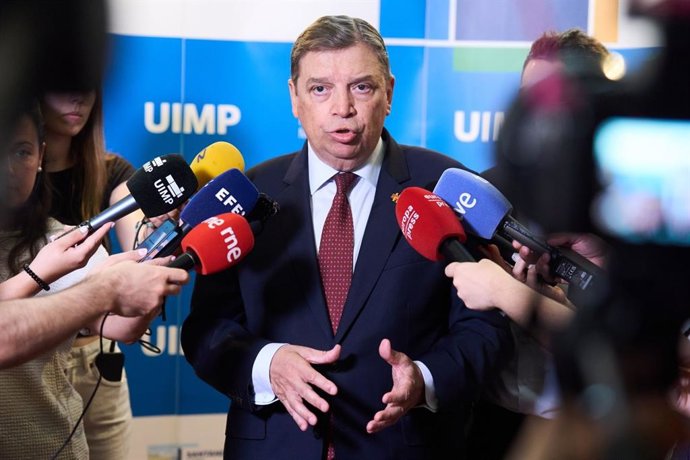 El ministro de Agricultura, Pesca y Alimentación, Luis Planas, este miércoles en Santander
