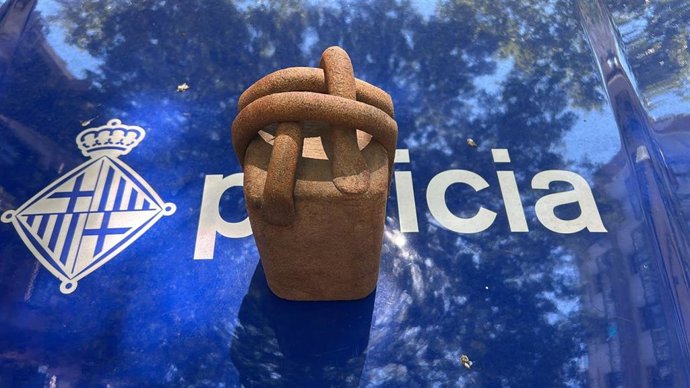 Una de las obras robadas, la pieza 'Lurra G20' del escultor Eduardo Chillida y que está valorada en más de 225.000 euros