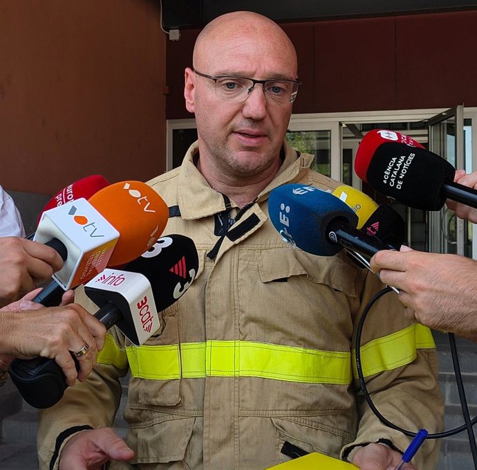 El cap d'intervenció de l'incendi de Sentmenat (Barcelona) dels Bombers de la Generalitat, Jordi Martín